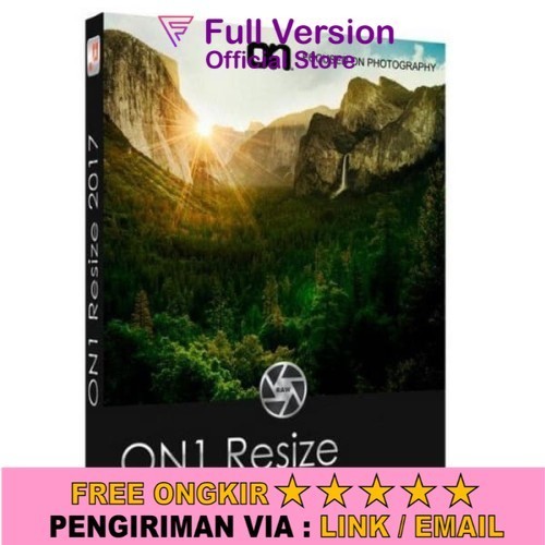 ON1 Resize 2021 - Aplikasi Memperbesar + Zoom Ubah Ukuran Foto Tanpa Merusak Detail Gambar Lifetime