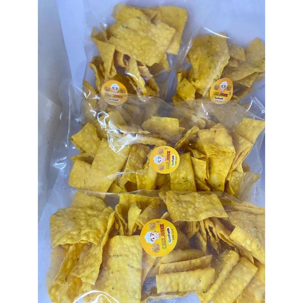 

Cemilan/ Cemilan atau Keripik Pangsit Original 250 gr COD seluruh indonesia