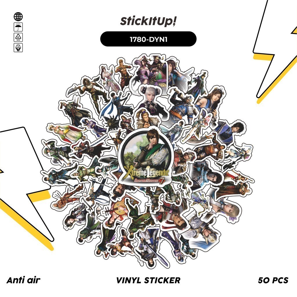 

COD✨ 50 Pcs Stiker DYNASTY WARRI0RS CHARACTER MIX 01 Lucu Anti Air Untuk Dekorasi Notebook Sepeda Skateboard Handphone DIY