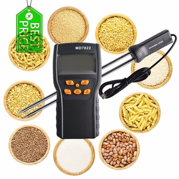 Moisture Meter MD7822 Ukur Kadar Air MD-7822 Kopi beras Coffee gandum