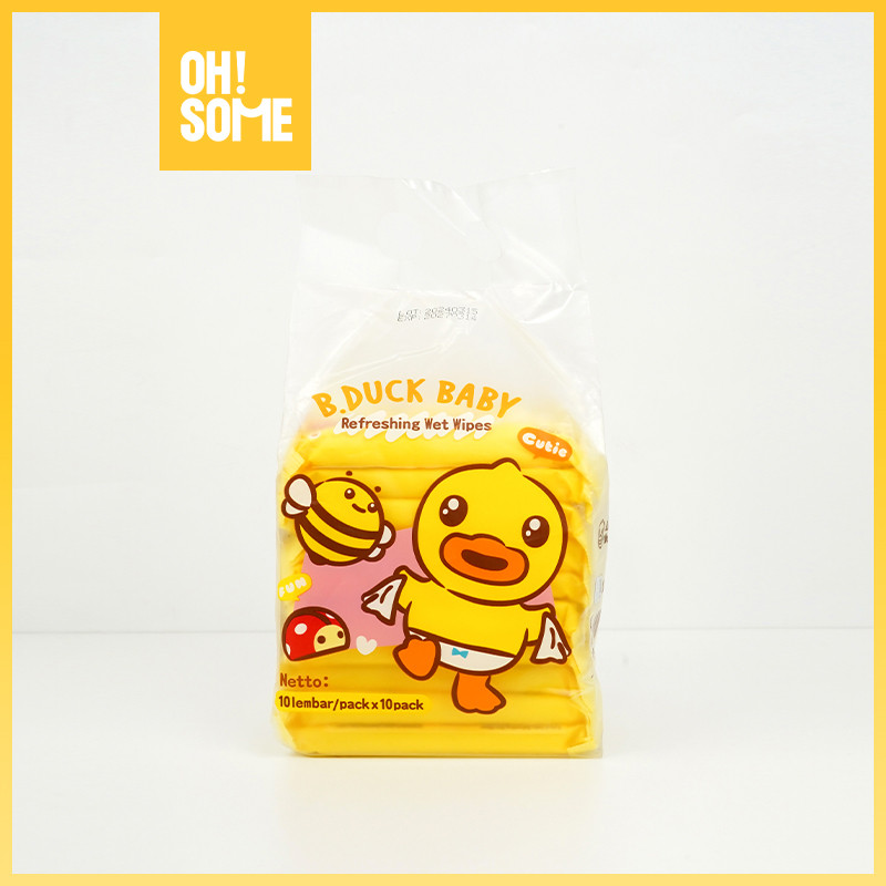 OHSOME BEAUTY-B.Duck Baby·Refreshing Wet Wipes·10pcs*10pack