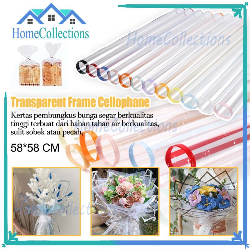 

Krtas Buket Bening/Kertas Flower Wrapping Cellophane/Transparant Frame List Color Cellophane Waterproof