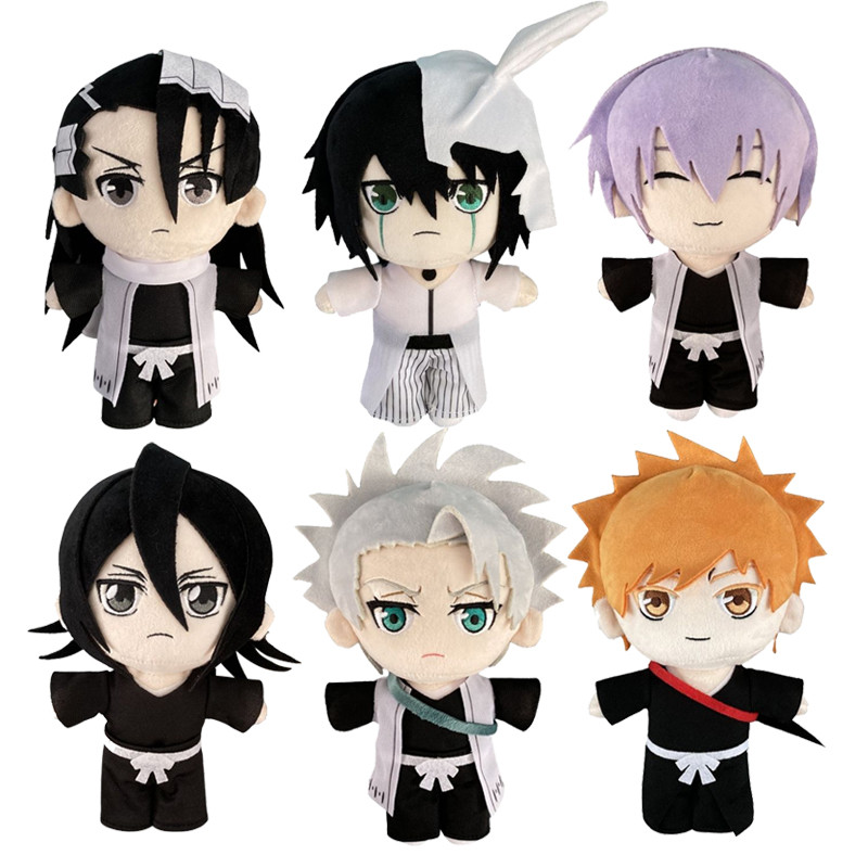 BLEACH Ulquiorra Cifer Kuchiki Rukia Ichimaru Gin Anime Cosplay Plush Doll Toy 20cm Cute Soft Stuffe