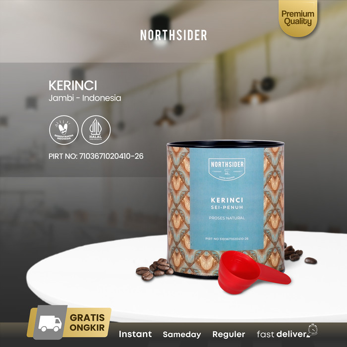 

Roux Northsider Kopi Arabika Kerinci Sei-Penuh Natural Coffee - 100g, Biji Kopi