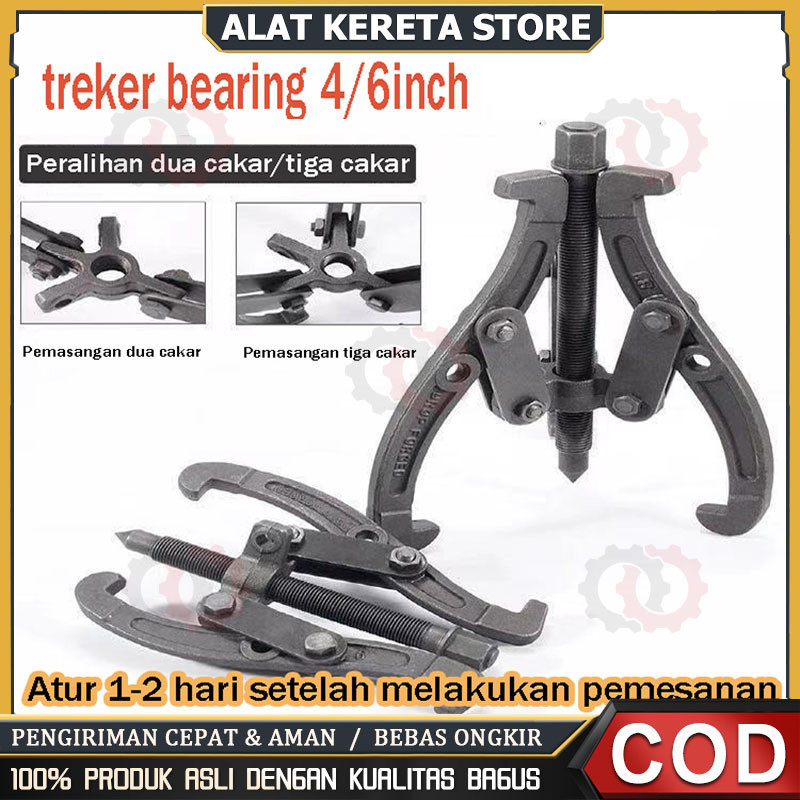 

Treker bearing 3 Kaki 4" 6" Inch Gear Puller 3 Jaw Tracker alat melepas bearing Gear Dapat diganti dengan dua cakar/tiga cakar