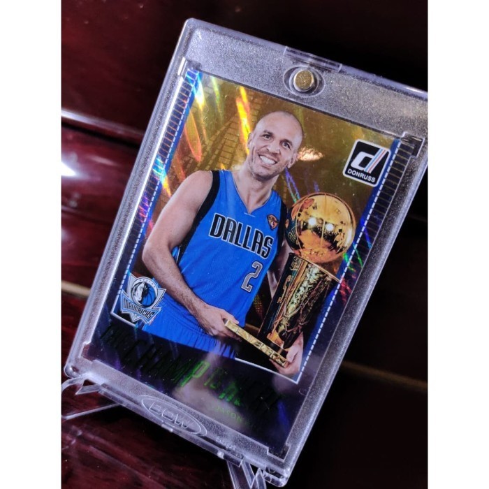 ORIGINAL Kartu Basket Donruss Green HOLO Jason KIDD MAVS - SUPER RARE