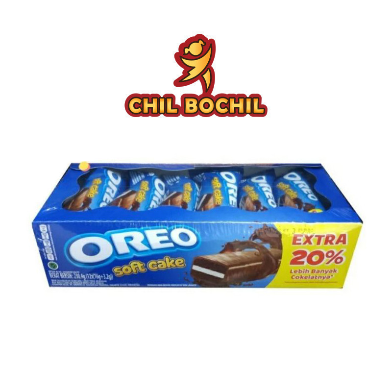 

OREO SOFT CAKE 230 GRAM ISI 12 SACHET - OREO BOLU