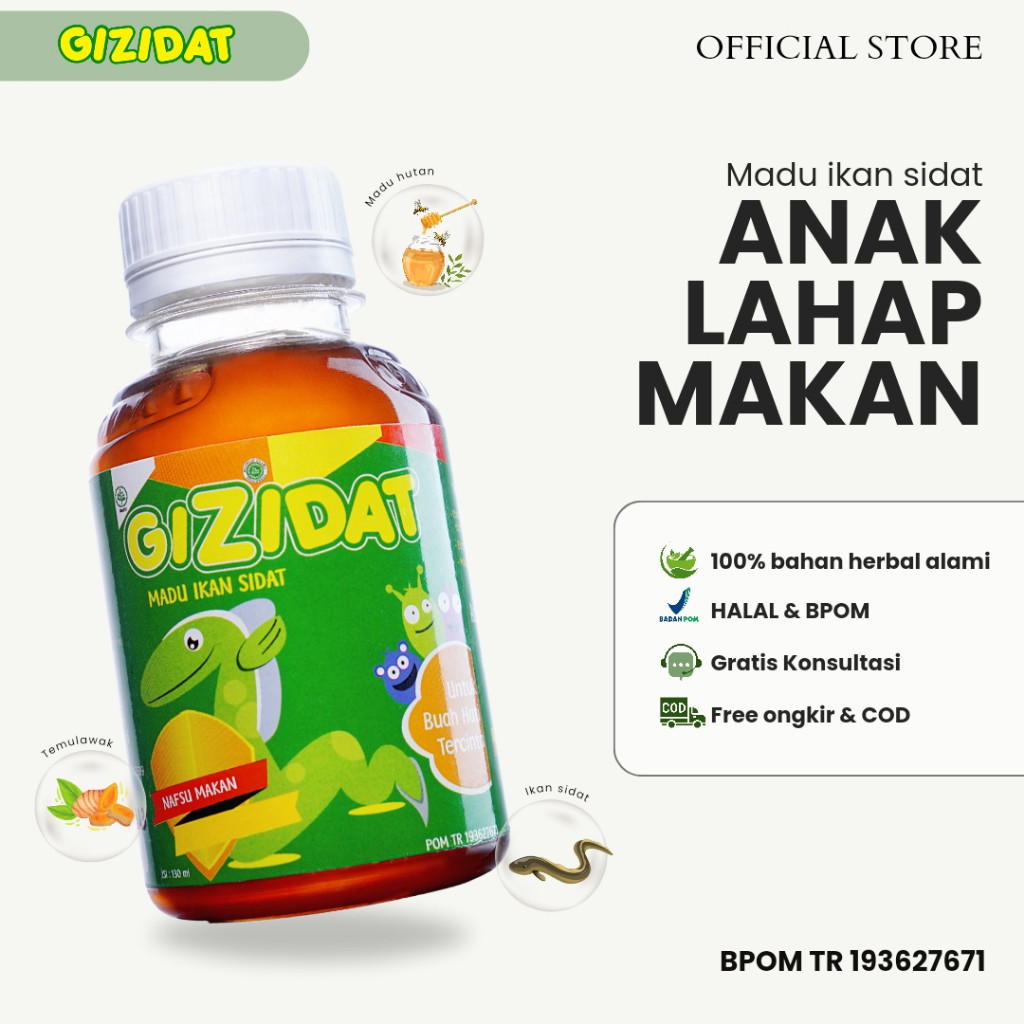

Gizidat Madu Ikan Sidat Penambah Nafsu Makan