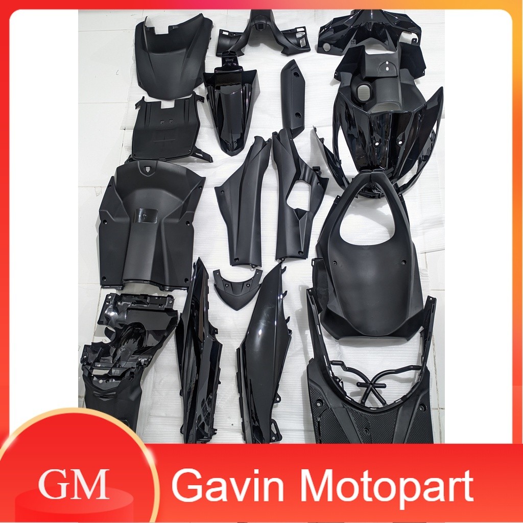 Full Body Beat FI CBS K25 2012 2013 2014 Hitam WIN | complete set bodi kasar halus motor honda injek