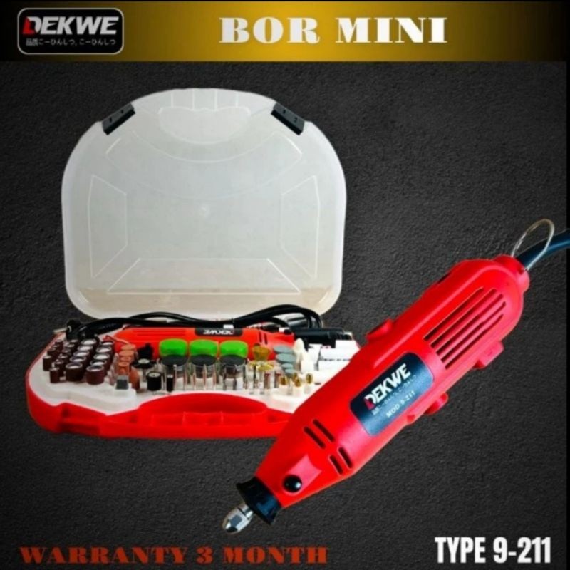 DEKWE MINI DIE GRINDER. BOR TUNER FULL SET DEKWE 9-211 BOR TUNER LISTRIK DEKWE