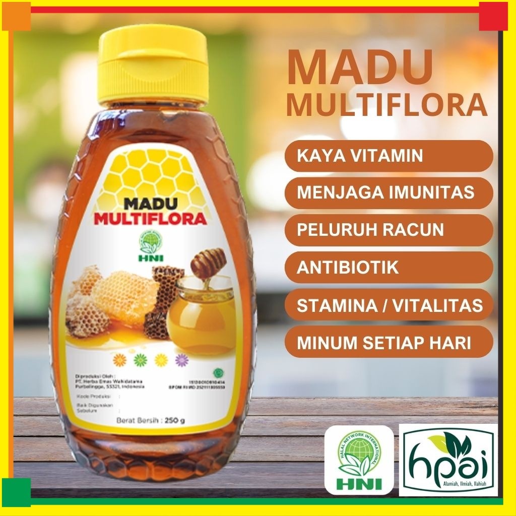 

Madu Multiflora HNI HPAI isi 250 ml Madu murni 100% - Harga Member Chat Admin Aja