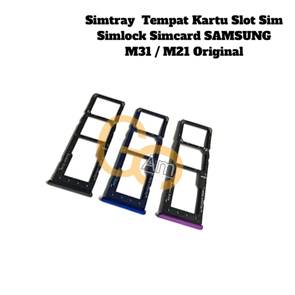 Simtray  Tempat Kartu Slot Sim Simlock Simcard SAMSUNG M31 / M21 Original