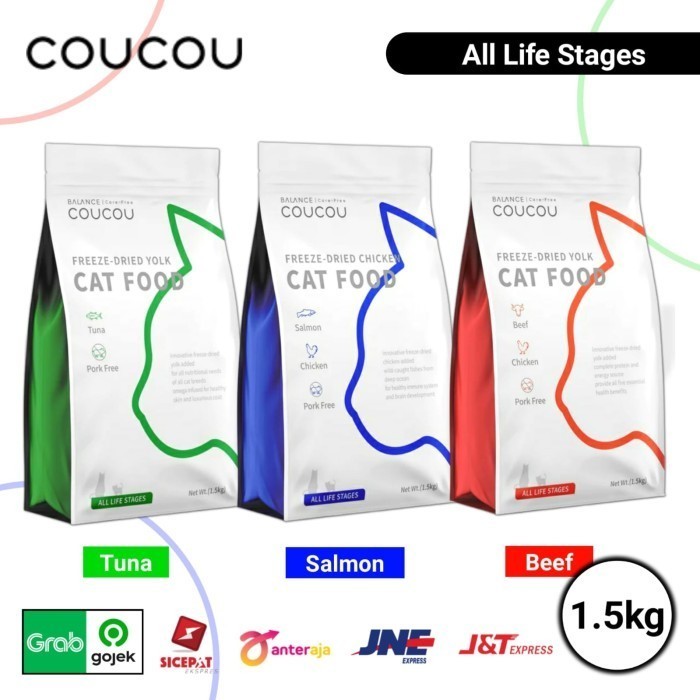 Coucou all life stages chicken Tuna 1,5kg - Makanan kucing