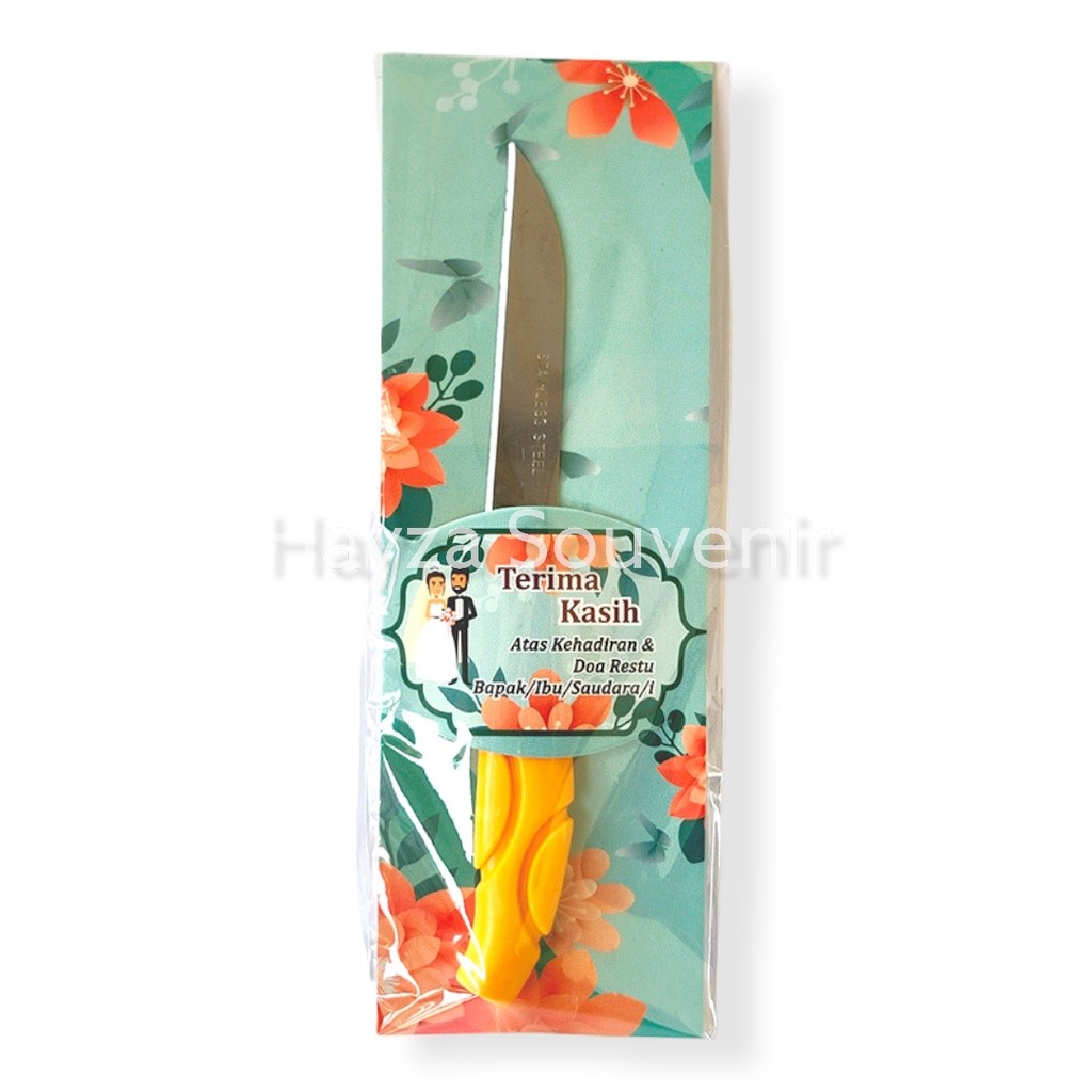100 PCS Souvenir Pisau Kecil Alas Shabby Kemas Plastik
