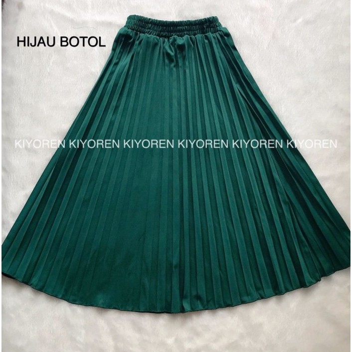 ✨READY✨ -ROK PLISKET ANAK / ROK PLISKET PREMIUM / ROK FASHION - ABU TUA, M