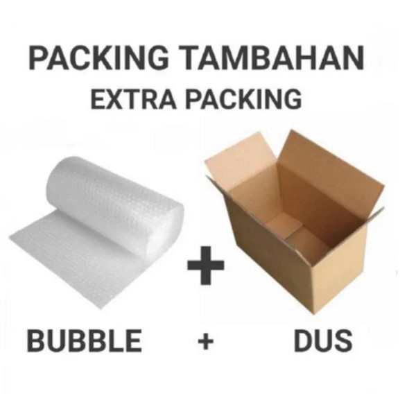 

EXTRA PACKING TAMBAHAN KARDUS + BUBBLE WRAP Untuk Keamanan Produk Anda