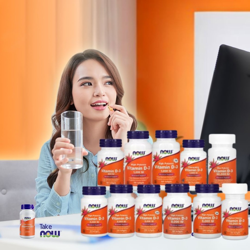 ORI Now Foods Vitamin D3 D 3 1000 2000 5000 10000 IU K2 Mk7 400IU 2000IU 5000IU 10000IU