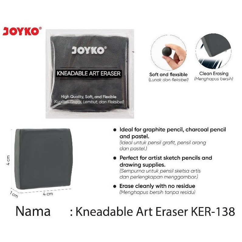 

joyko kneadable art eraser/penghapus KER-138