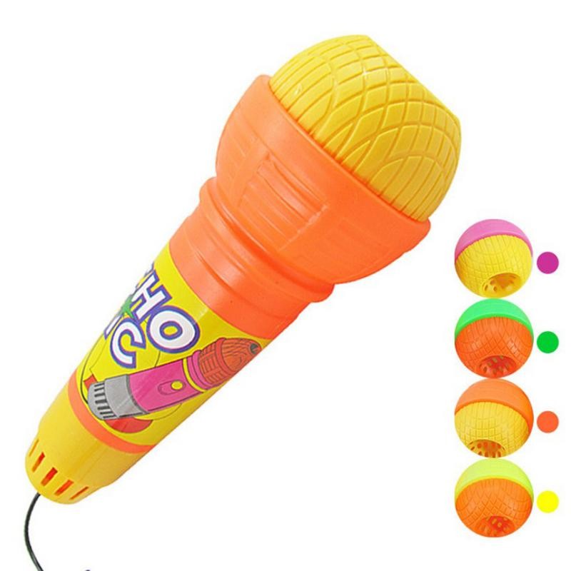 1pc Echo Microphone Funny Novelty Multicolor Echo Microphone Toy Microphone For Children Kids (No Ba