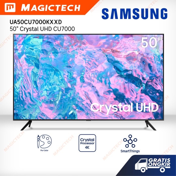 TV SAMSUNG 50 INCH 50" UA50CU7000 / 50CU7000 SMART TV 4K UHD - CU7000