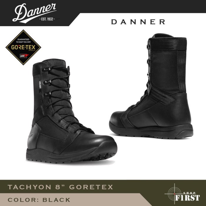 Perks Danner Boots Tachyon 8" GTX - Black - Black, 43