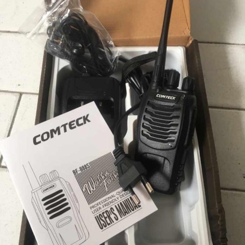 Paket 3 Unit HT Walkie Talkie Comteck BF 888S Terkoneksi Siap Pakai