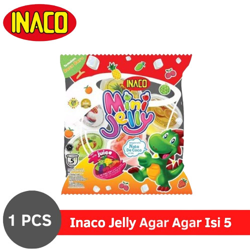 

(OSWIN SHOP) INACO MINI JELLY ISI 5 PCS CUP ANEKA RASA BIA DAN NATA DE COCO