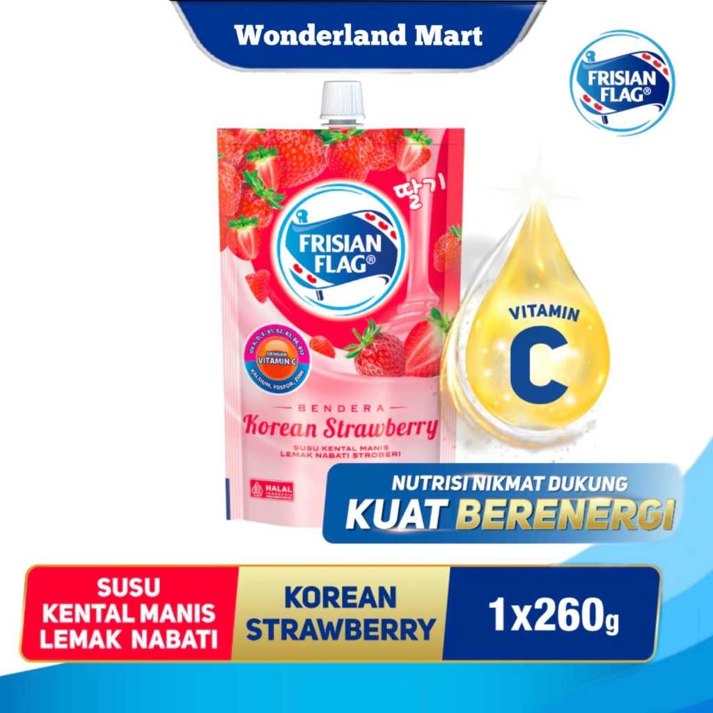 

Frisian Flag Susu Kental Manis Rasa Korean Strawberry 260ml