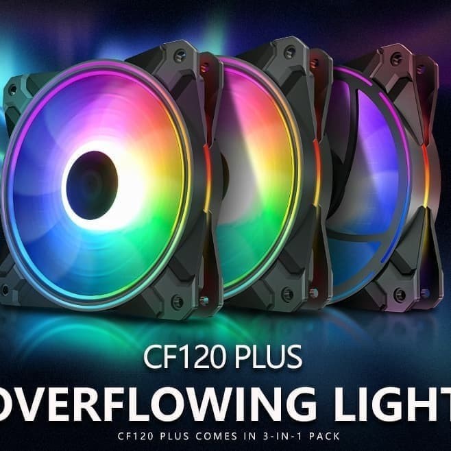 Fan Casing Deepcool CF120 Plus RGB 3in1 12CM RGB FAN 3 Pack