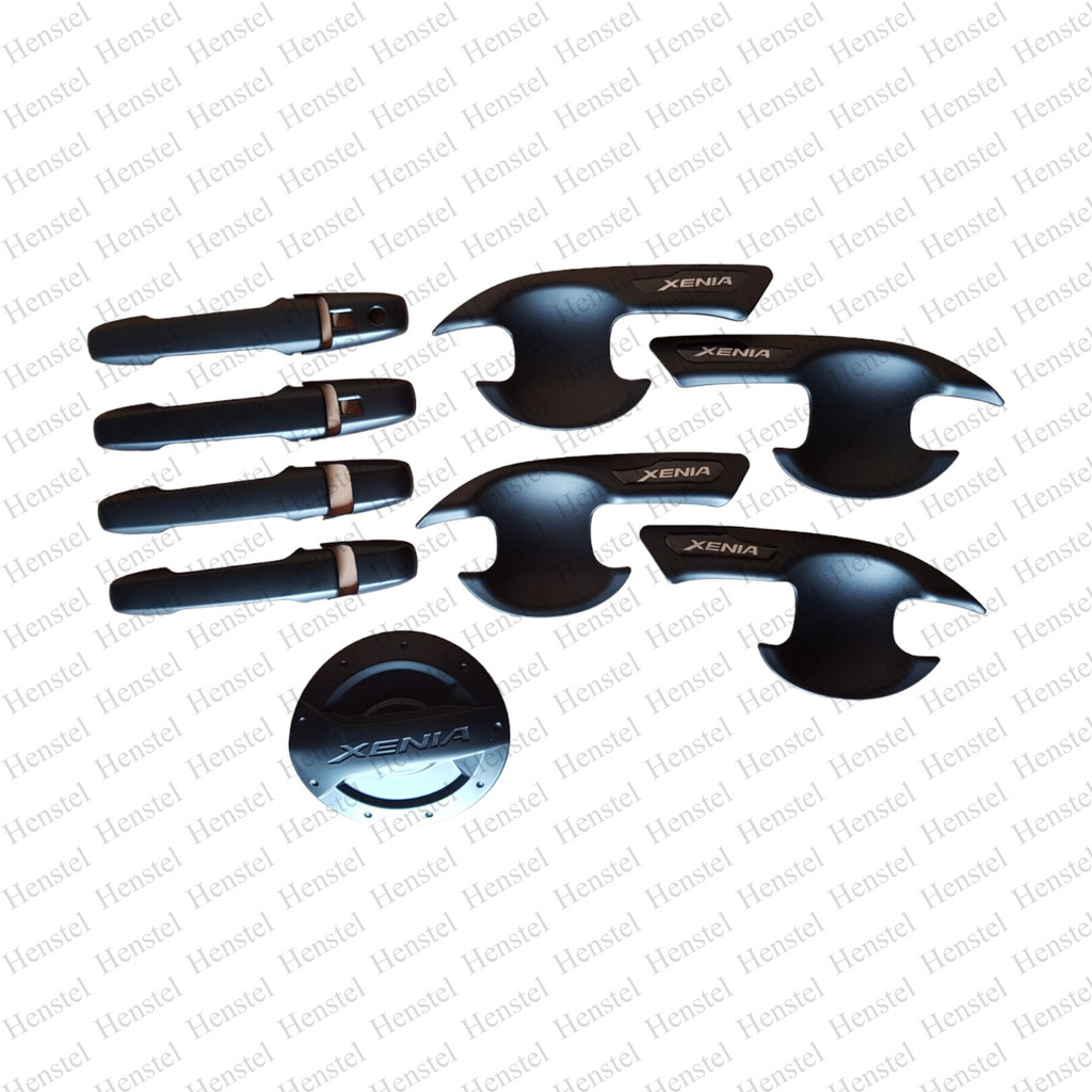 Paket Xenia 2022 up handle / outer / tank cover - Black - Henstel Variasi Mobil