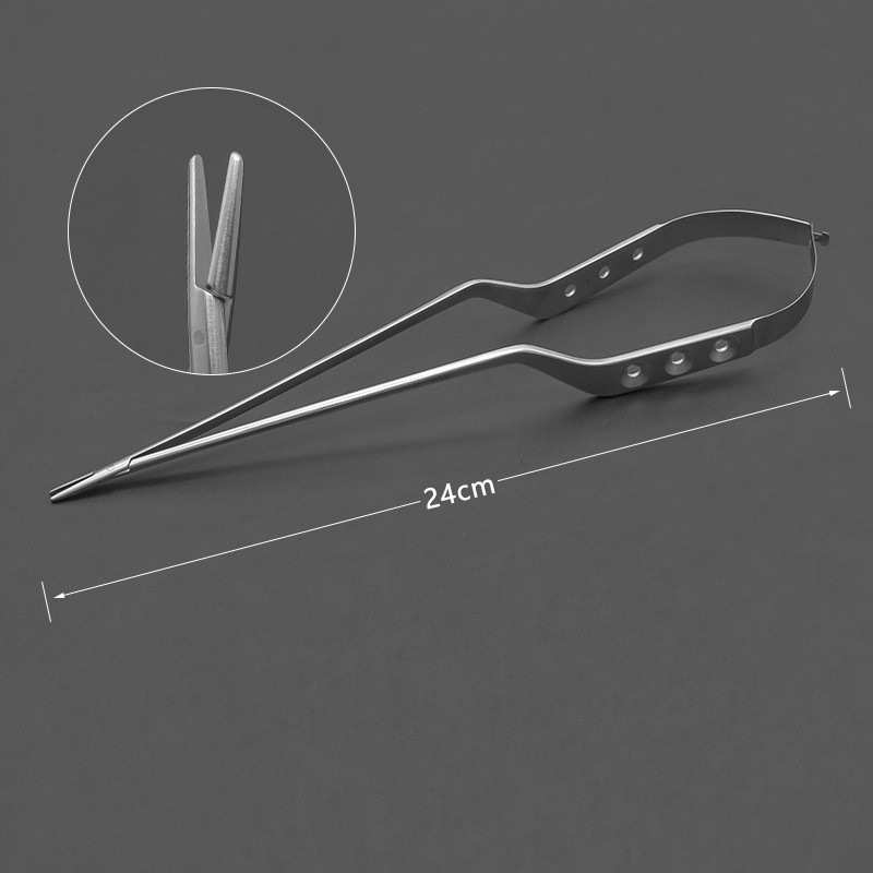 Neurosurgical Needle Holder Stainless Steel  Shaped Needle Holder Surgical Instruments Microstructur
