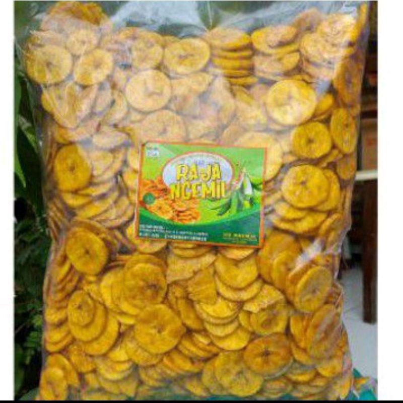 

Snack Keripik Pisang Bulat kripik pisang repack kemasan 250gr