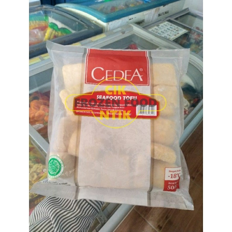 

Cedea seafood tofu 500g Frozen food cik ntik Jambi cemilan jajanan seblak korea jepang