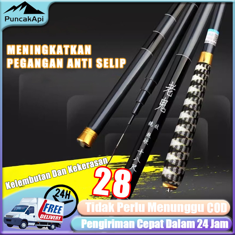 Joran Antena Type Antena Pancing Joran Tegek Action Lentur Pancing Teleskopik Joran Tegek Kaku Tongk