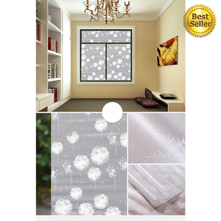 PAKET 5 ROLL Stiker Kaca Sunblast Polos Dekorasi Rumah 45Cm X 1M wallpaper stiker kaca rumah Termura