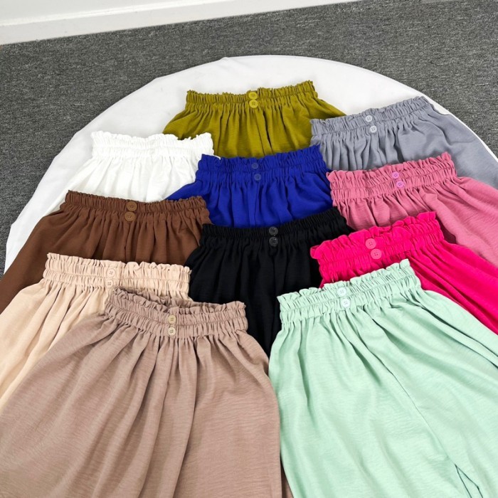 Celana Bahan Kulot Wanita / Celana Kulot Karet /  Celana Panjang Wanita / Celana Panjang Karet / Cel