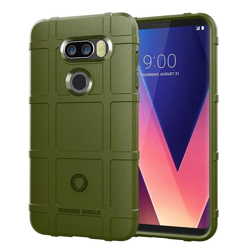 Shield Soft Phone Cover for LG V30 Shockproof Matte Rubber casing for lg v30 LGV30 Armor Heavy Silic