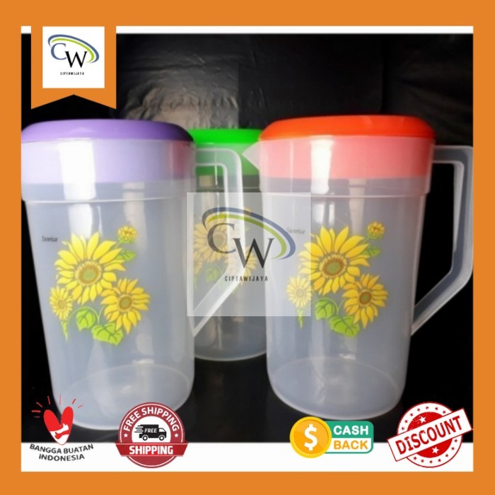 Teko Air plastik 2.1 liter /Teko plastik 2.1 liter Sunrise Murah Tebal