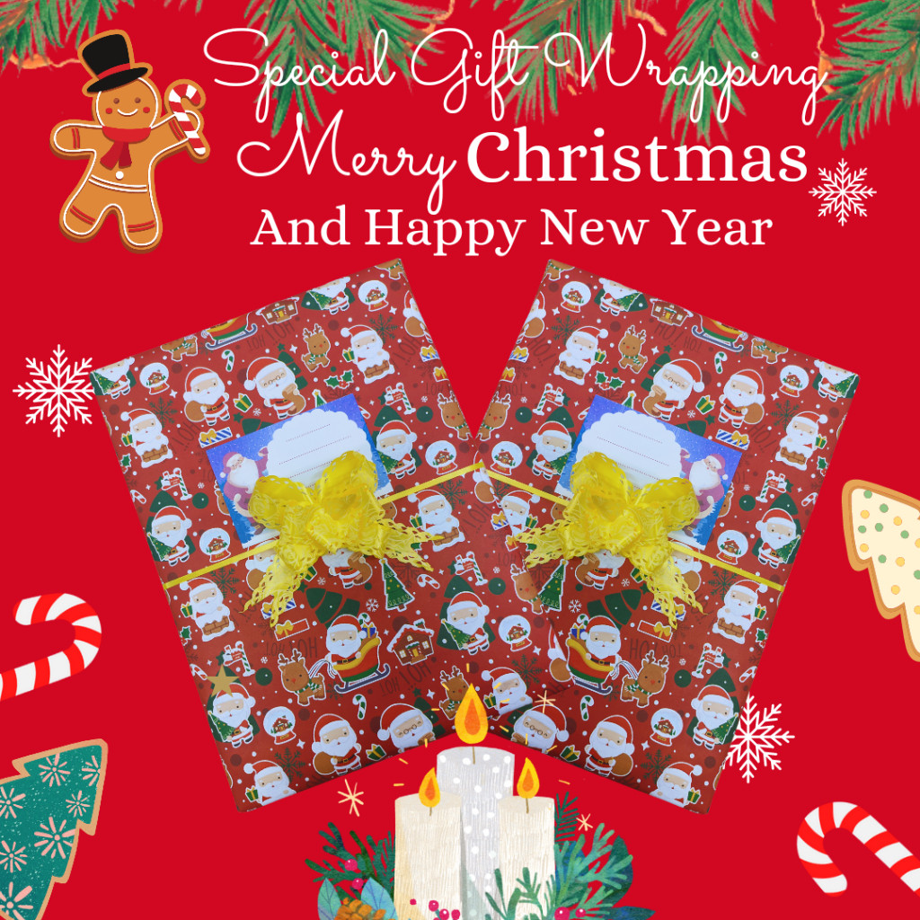 

JKT Tambahan Bungkus Kertas Kado + Kartu Ucapan Gift Wrap Service Wajib Tulis Di Catatan Mainan TOYS