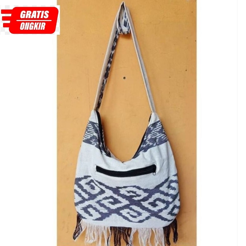 Tas Tenun Etnik Selempang Toraja Putih