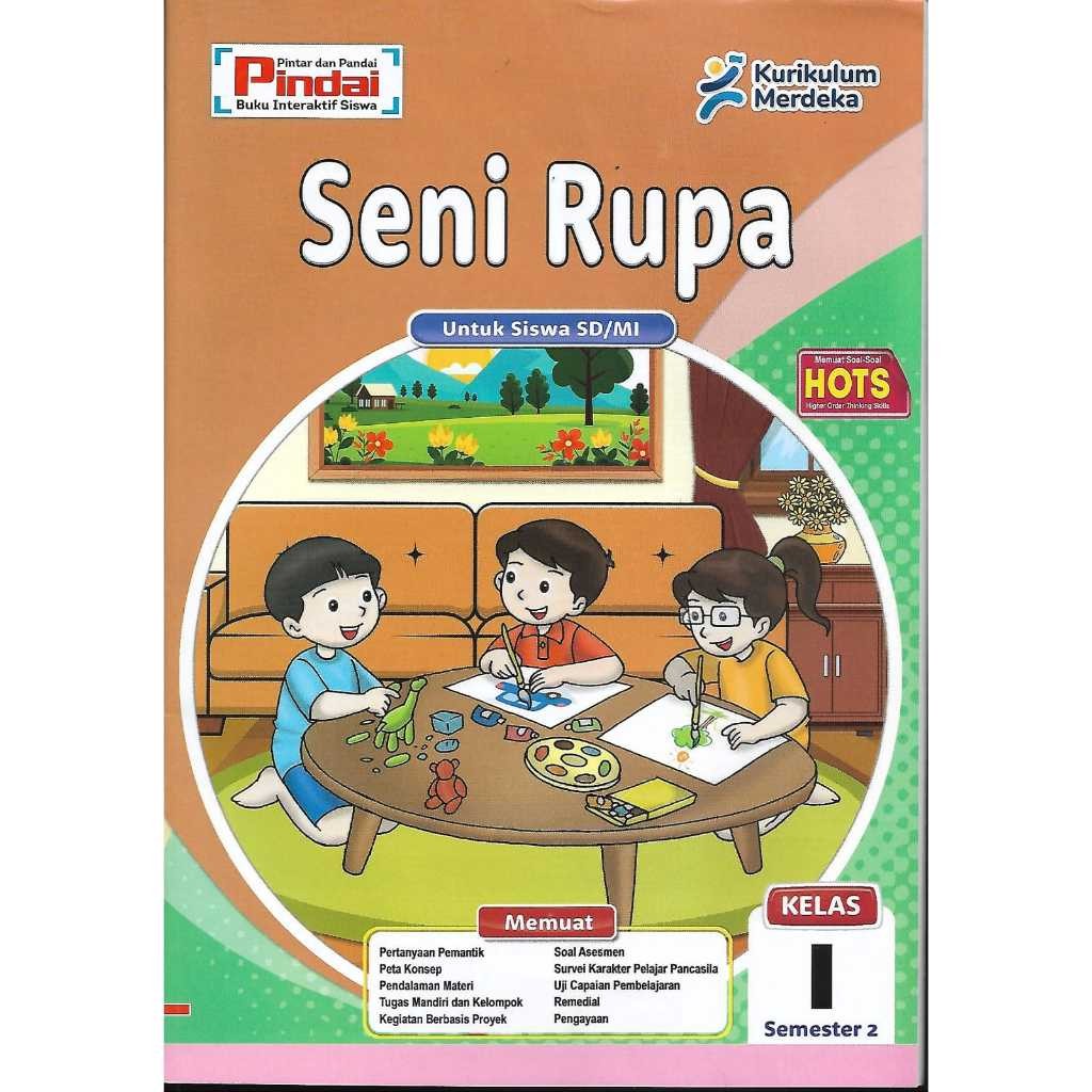 

Buku LKS Seni Rupa kurikulum Merdeka Kelas 1 SD/MI Semester 2