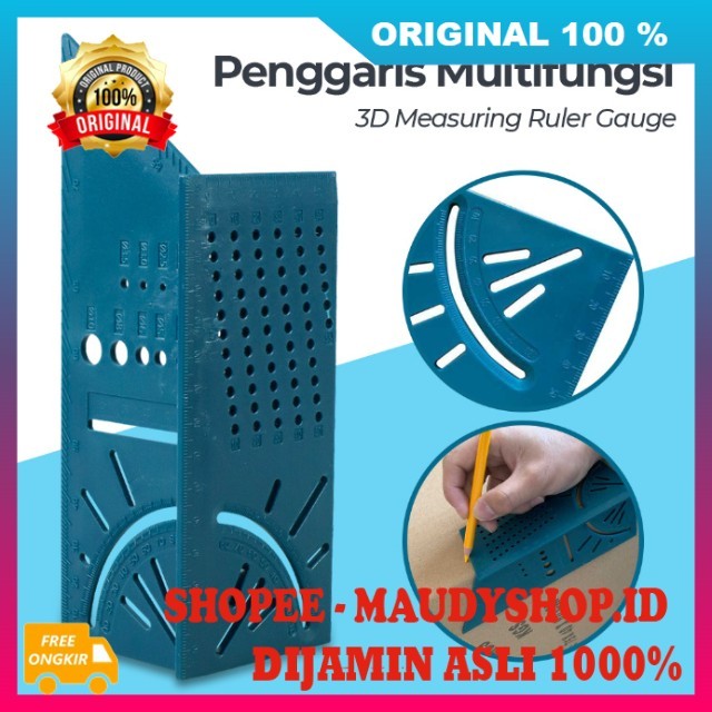 

BELI 1 GRATIS 1 Penggaris Mark Line Penggaris Siku Multifungsi Penggaris Segitiga Teknik ASLI ORI