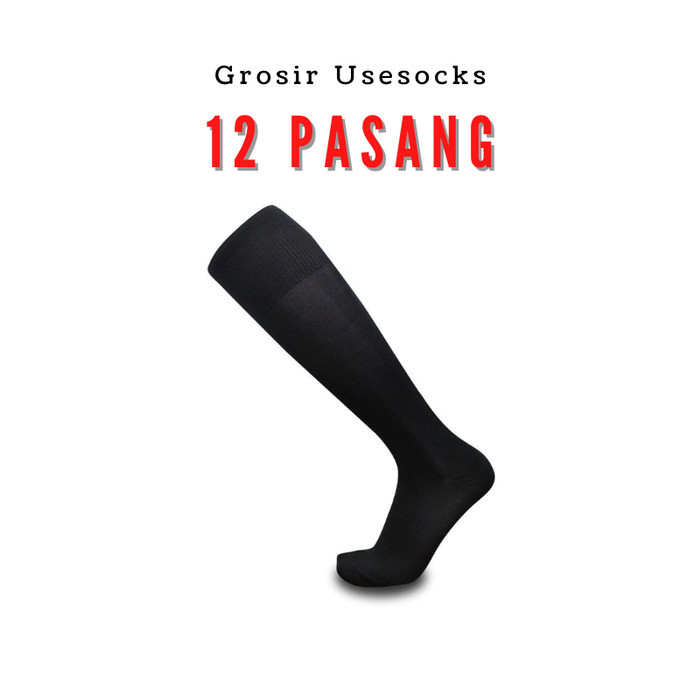 [BEST] 12 Pasang Kaos Kaki Bola Polos / Kaus Kaki Futsal Panjang - 12 Pasang, BolaPutihPolos
