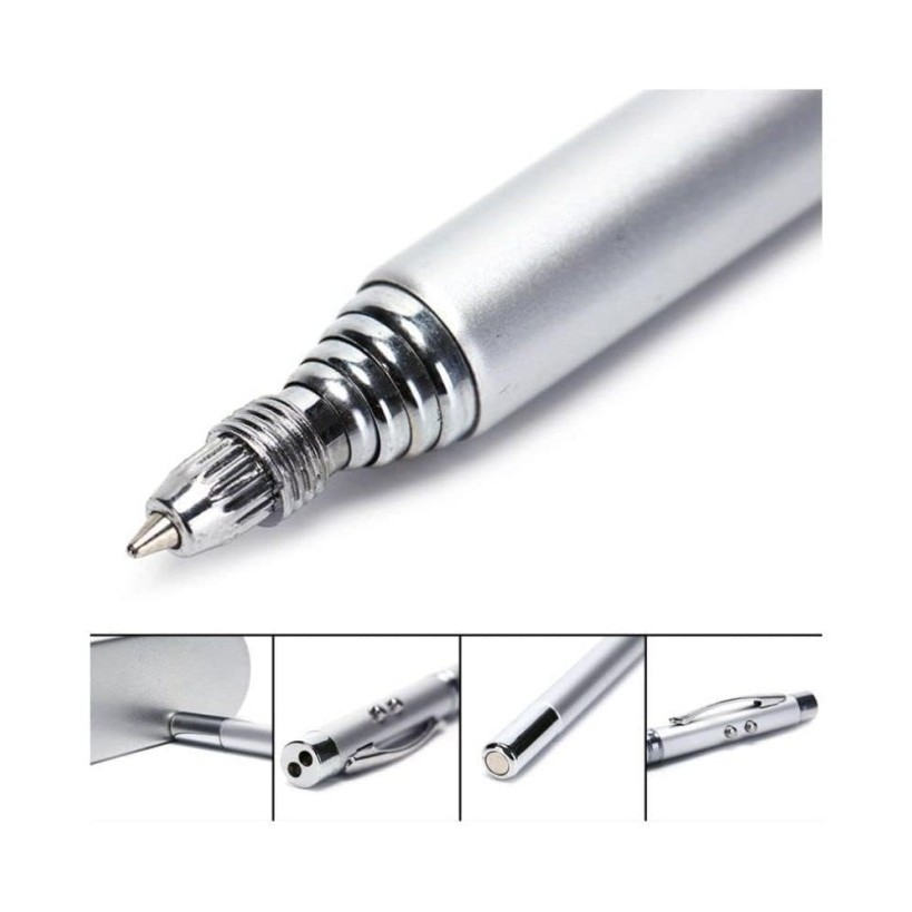 

Recomended Pulpen Laser Senter LED Pointer Tinta Hitam Persentasi 5in1 Alat Tulis Pena Teleskopik