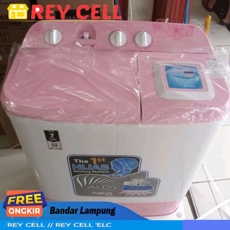 mesin cuci aqua 8 kg type AQW861xt 2 tabung Garansi resmi Lampung