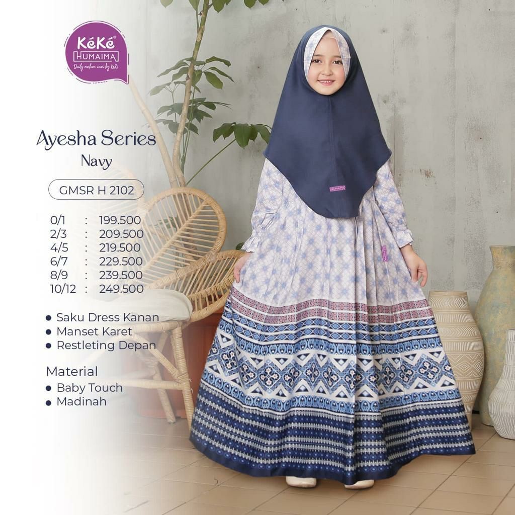 KEKE GAMIS ANAK GMSRH 2102 NAVY