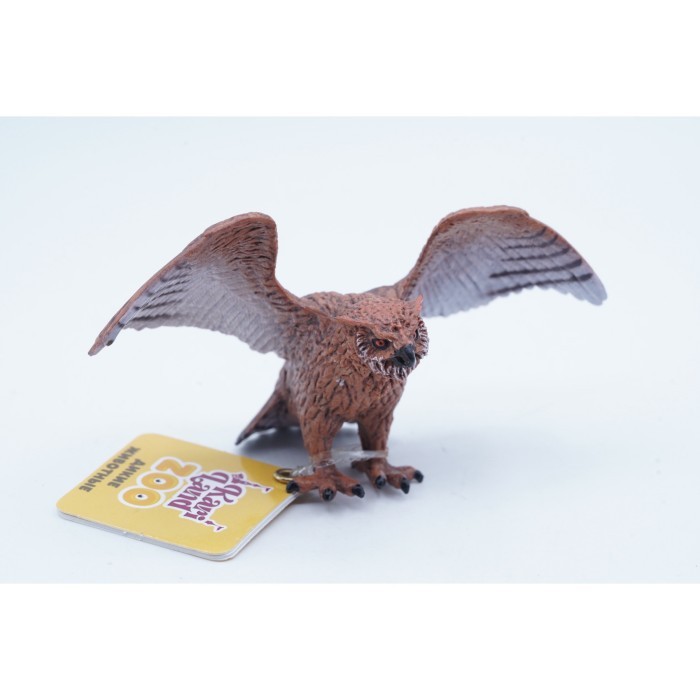 Eagle Owl Burung Hantu Elang Bird Mainan Figure Binatang Miniature Hewan Animal Figurine Pajangan Ac