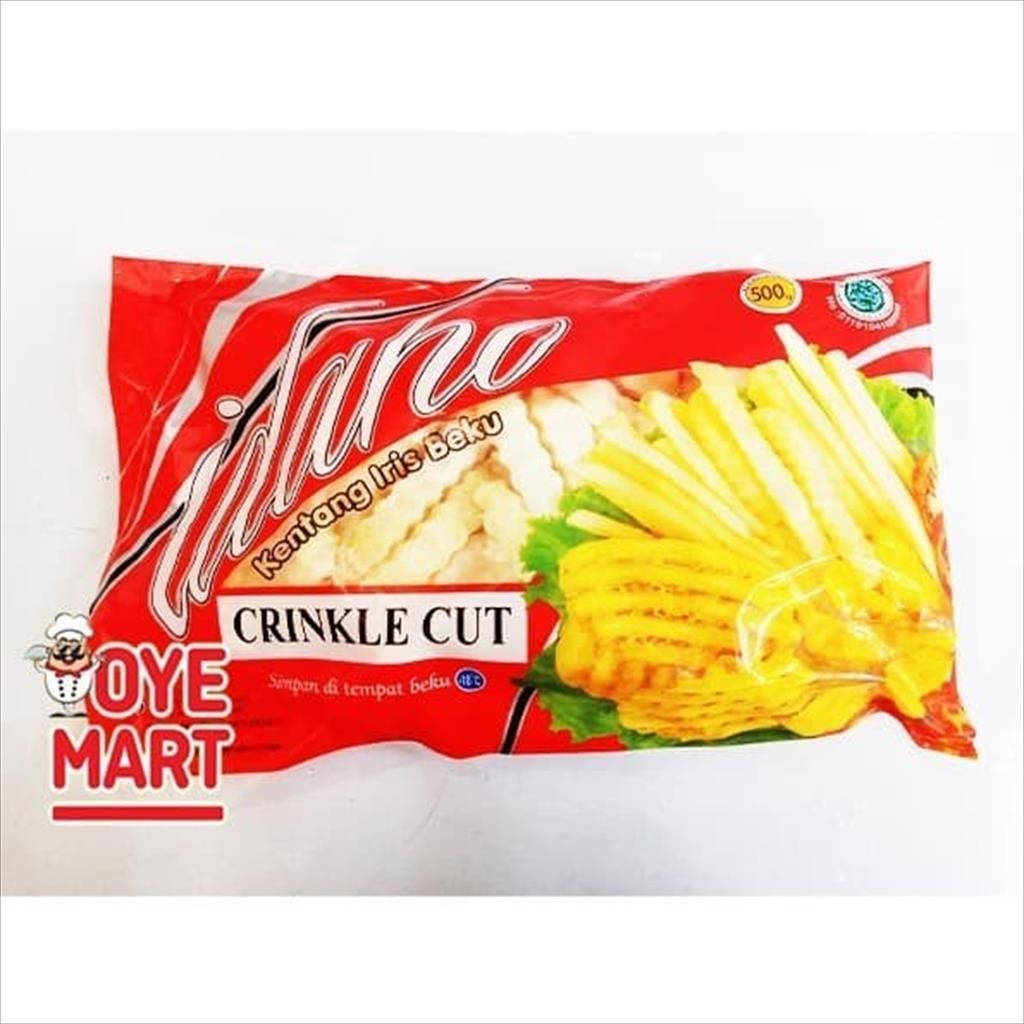 

CRINKLE CUT 500GR IDAHO KENTANG GORENG BEKU FRENCH FRIES
