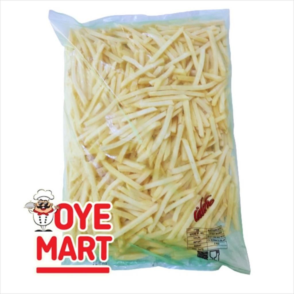 

IDAHO BATTER COATED 2 KG TRANSPARAN PACK/KENTANG GORENG FRENCH FRIES