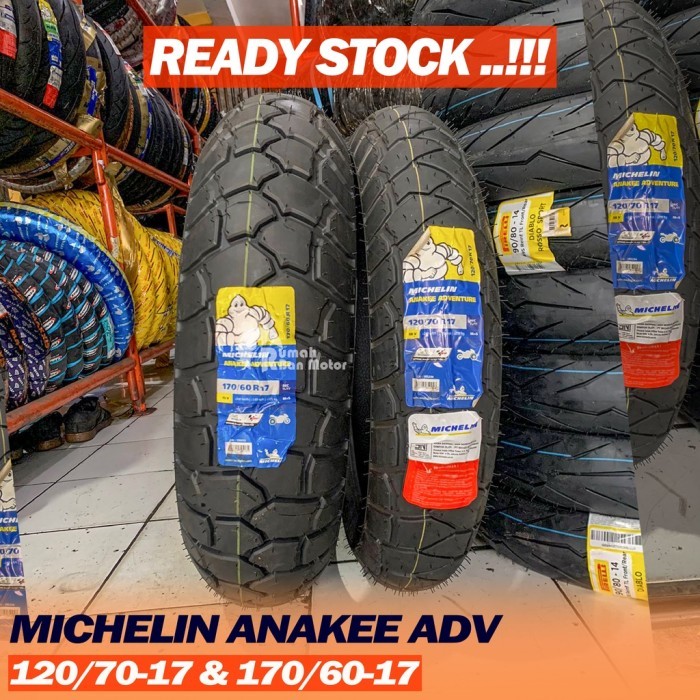 [Ready] Michelin Anakee Adventure 120/70-17 & 170/60-17 Ban Motor - 120/70-17